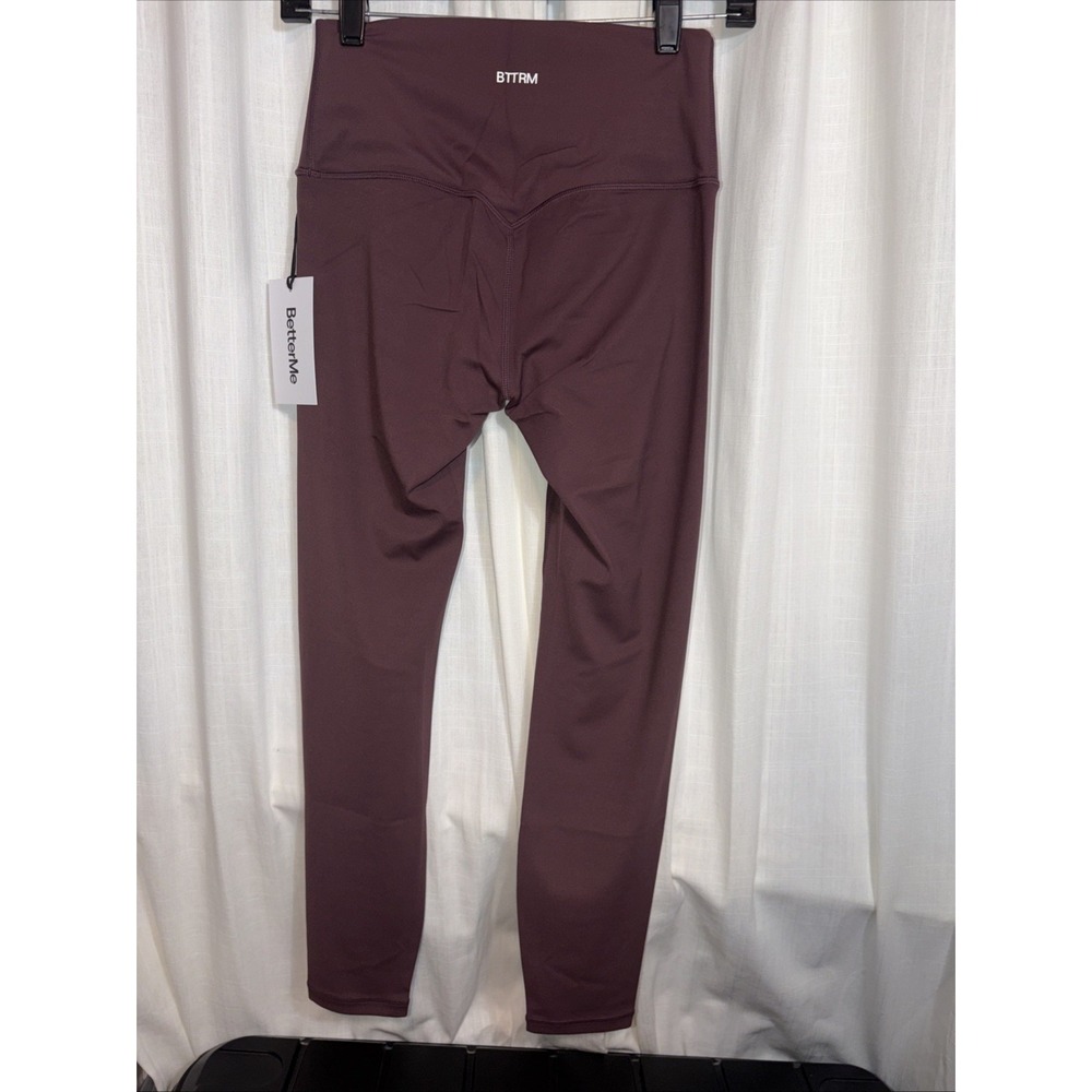 NWT Better Me Burgundy Size Medium 7/8 Leggings High Waisted Tummy Butt Shaping - Picture 6 of 8